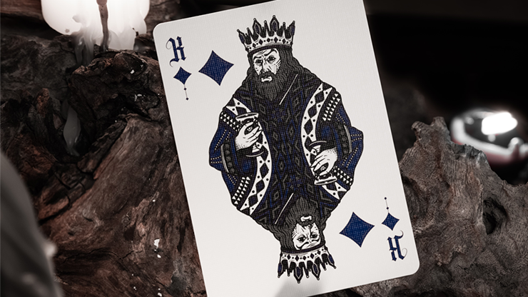 Deal with the Devil (Cobalt Blue) by Darkside Playing Cards Co. : Playing Cards, Poker, Magic, Cardistry,singapore