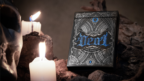 Deal with the Devil (Cobalt Blue) by Darkside Playing Cards Co. : Playing Cards, Poker, Magic, Cardistry,singapore