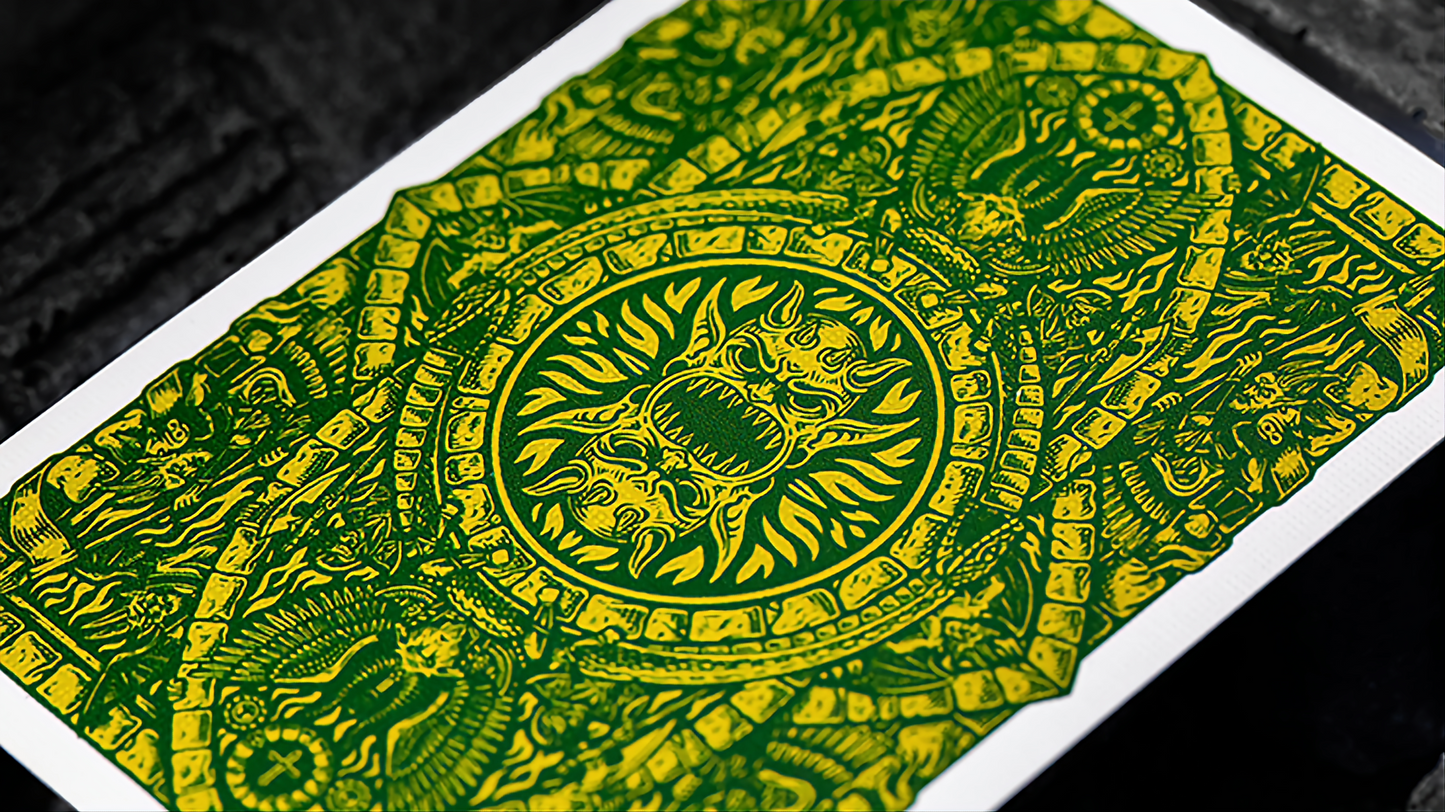 Inferno Emerald Blaze Edition by Darkside Playing Card Co. : Playing Cards, Poker, Magic, Cardistry,singapore