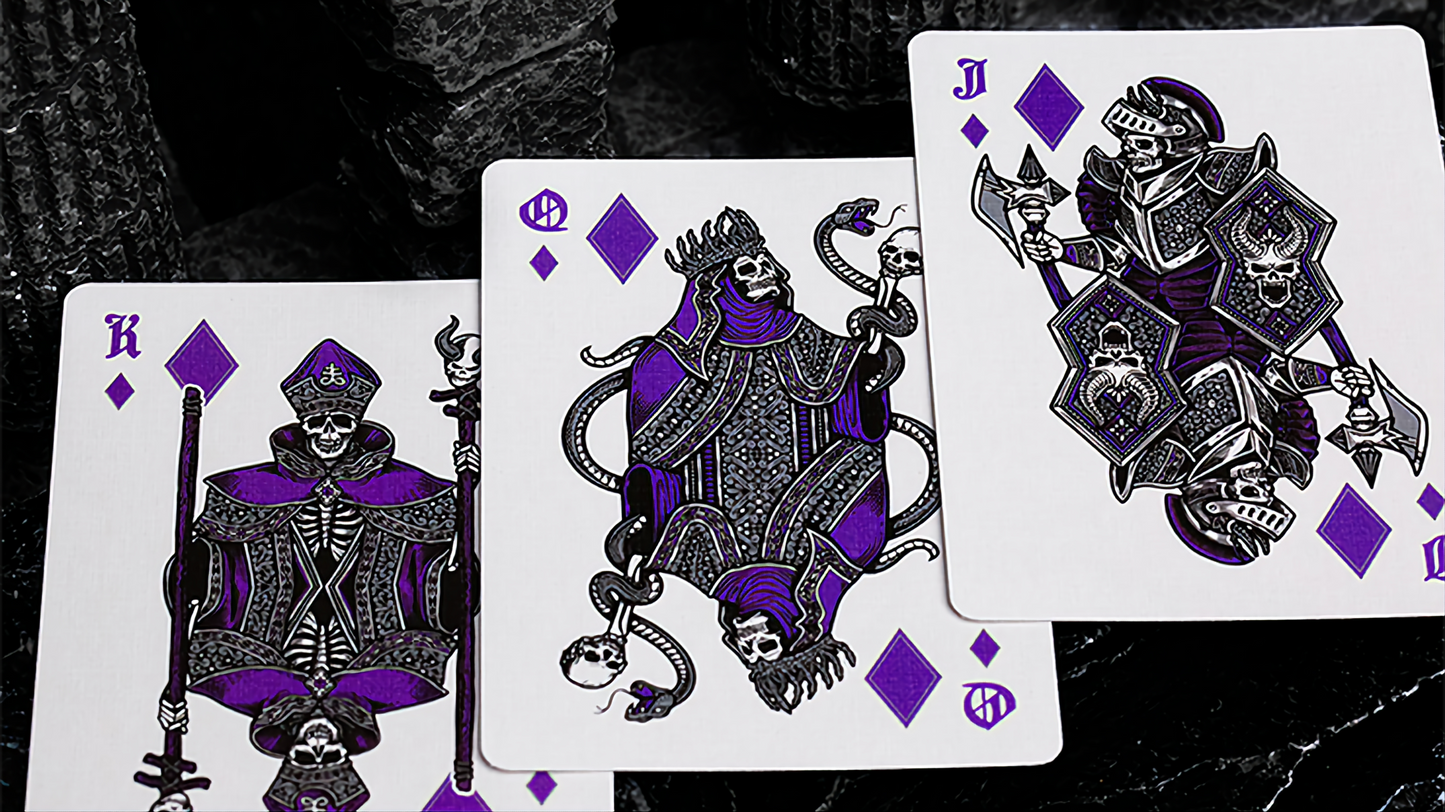 Inferno Violet Vengeance Edition by Darkside Playing Card Co. : Playing Cards, Poker, Magic, Cardistry,singapore