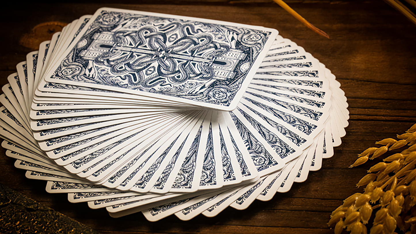 Babylon (Cerulean Blue) Playing Cards