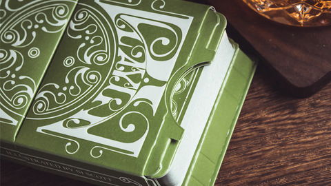 Smoke & Mirror (Green) Deluxe by Dan & Dave : Playing Cards, Poker, Magic, Cardistry,singapore