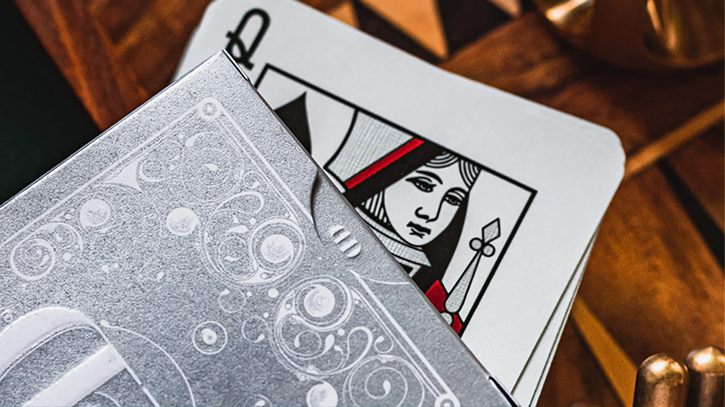 Smoke & Mirror (Silver) Standard by Dan & Dave : Playing Cards, Poker, Magic, Cardistry,singapore