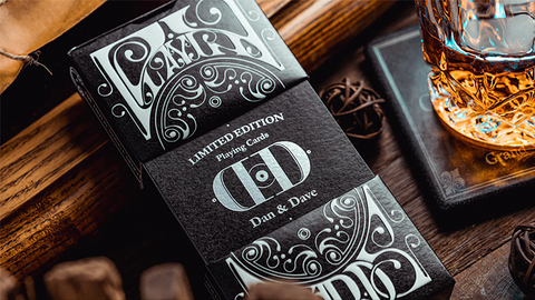 Smoke & Mirror (Mirror- Black) Deluxe by Dan & Dave : Playing Cards, Poker, Magic, Cardistry,singapore