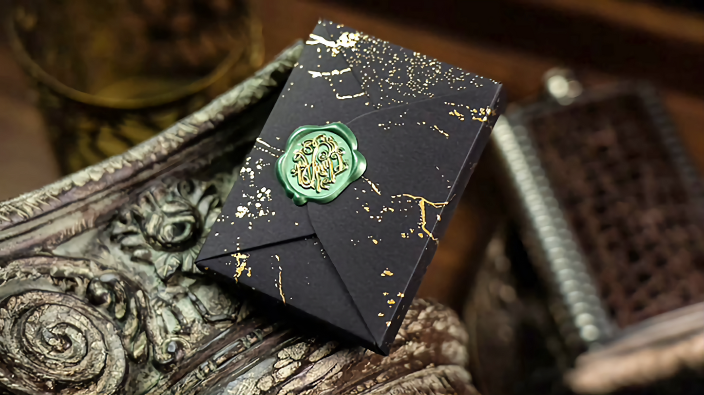 Fluid Art Green (Luxury Edition) by TCC : Playing Cards, Poker, Magic, Cardistry,Singapore