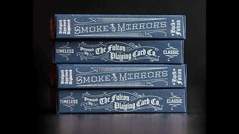 Smoke & Mirrors Anniversary Edition (Denim) by Dan & Dave : Playing Cards, Poker, Magic, Cardistry,singapore