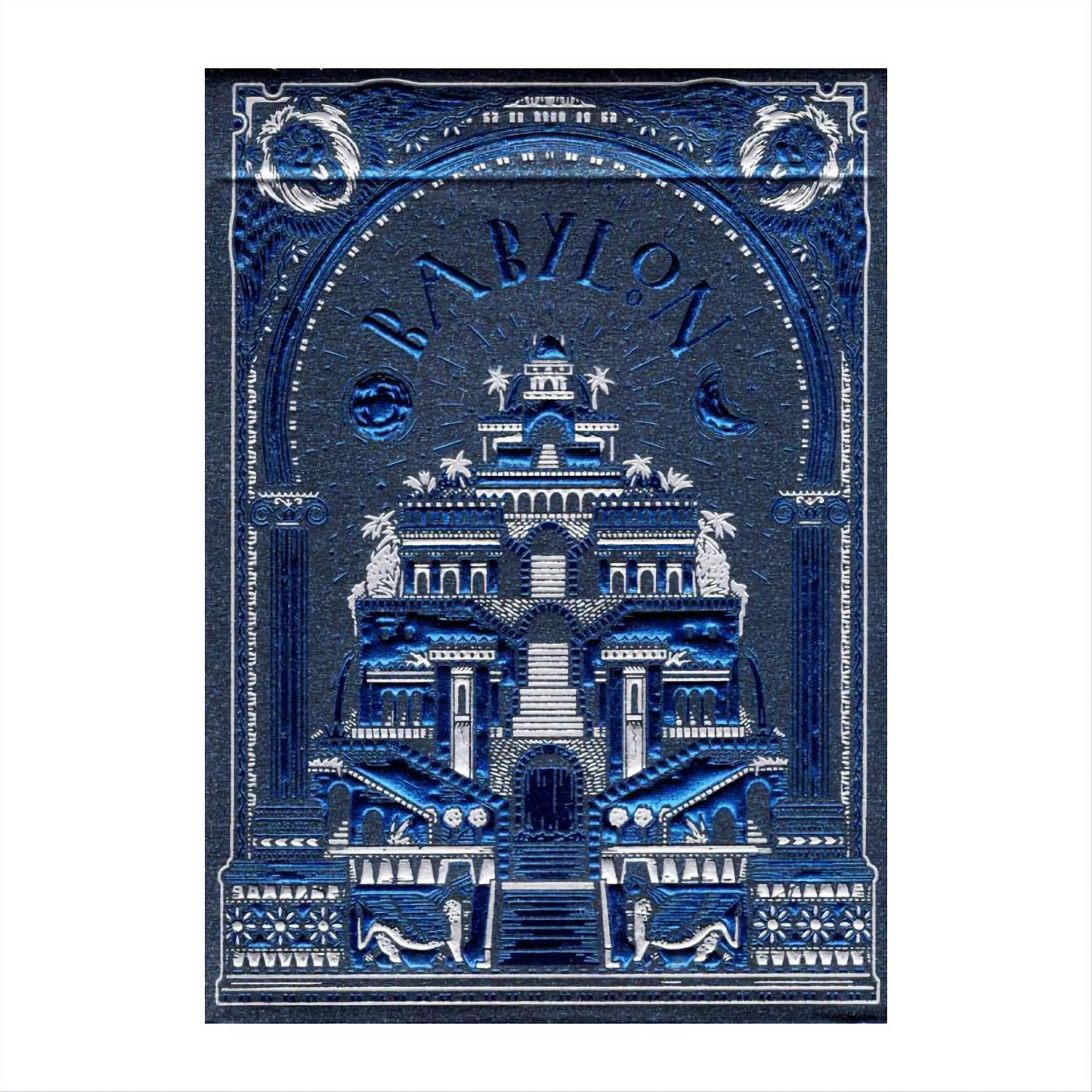 Babylon (Cerulean Blue) Playing Cards