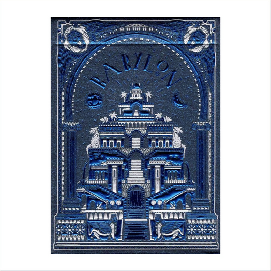 Babylon (Cerulean Blue) Playing Cards by Riffle Shuffle