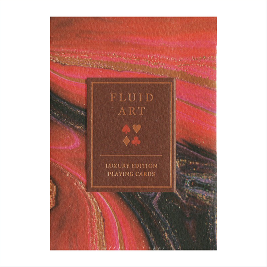 Fluid Art Red (Luxury Edition) by TCC : Playing Cards, Poker, Magic, Cardistry,Singapore