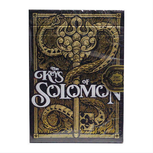 The Keys of Solomon (Golden Grimoire) by Riffle Shuffle : Playing Cards, Poker, Magic, Cardistry,singapore