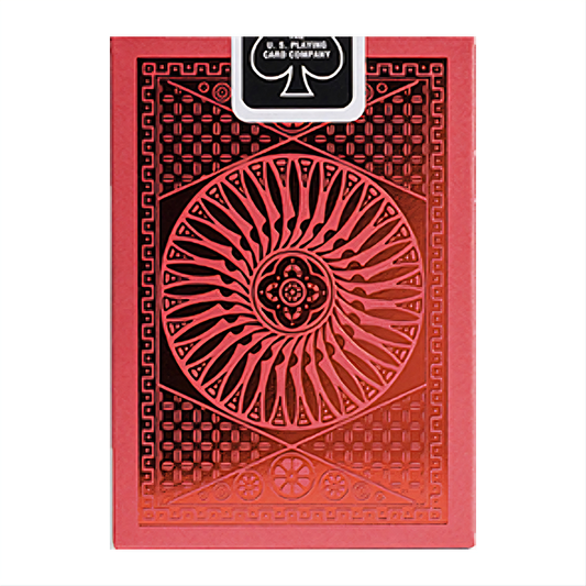 Tally-Ho Red (Circle) MetalLuxe : Playing Cards, Poker, Magic, Cardistry,singapore