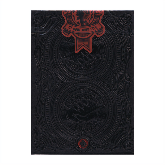 Deal with the Devil (Scarlet Red) by Darkside Playing Cards Co. : Playing Cards, Poker, Magic, Cardistry,singapore
