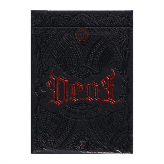 Deal with the Devil (Scarlet Red) by Darkside Playing Cards Co. : Playing Cards, Poker, Magic, Cardistry,singapore