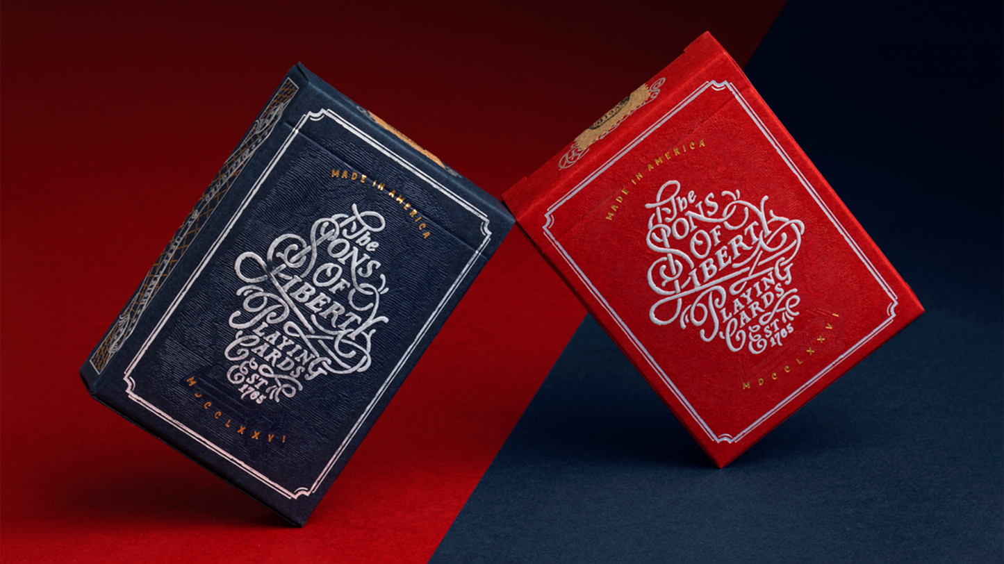 Sons of Liberty Patriot Red by Dan & Dave : Playing Cards, Poker, Magic, Cardistry, Singapore