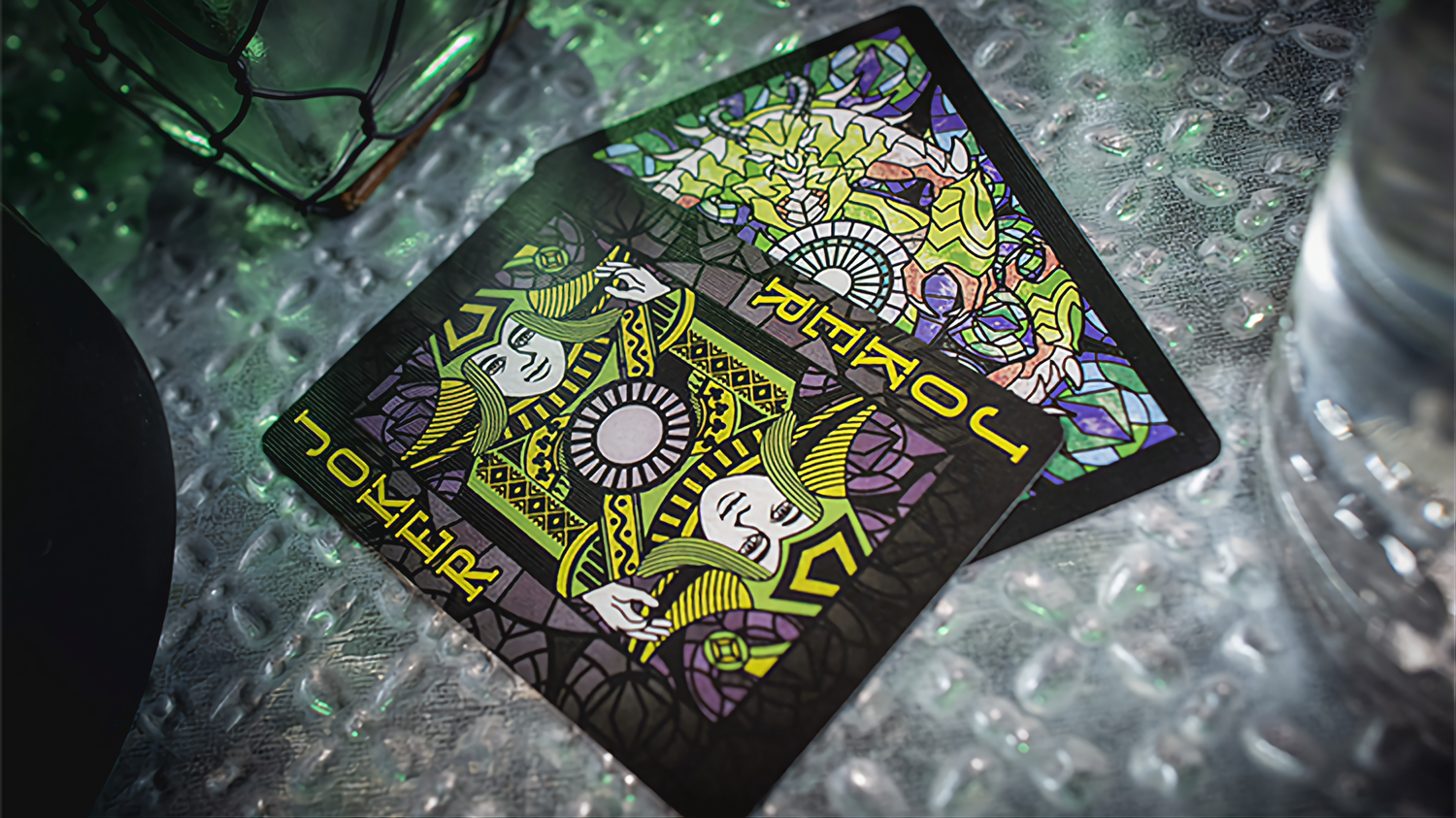 Bicycle Stained Glass Behemoth Playing Cards , Poker , Magic , Cardistry , Singapore