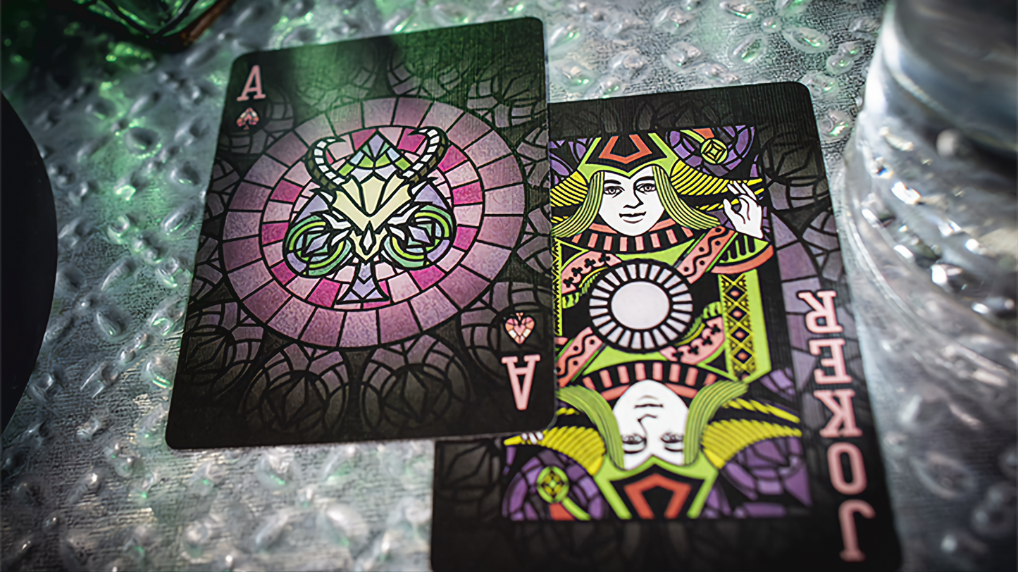 Bicycle Stained Glass Behemoth Playing Cards , Poker , Magic , Cardistry , Singapore