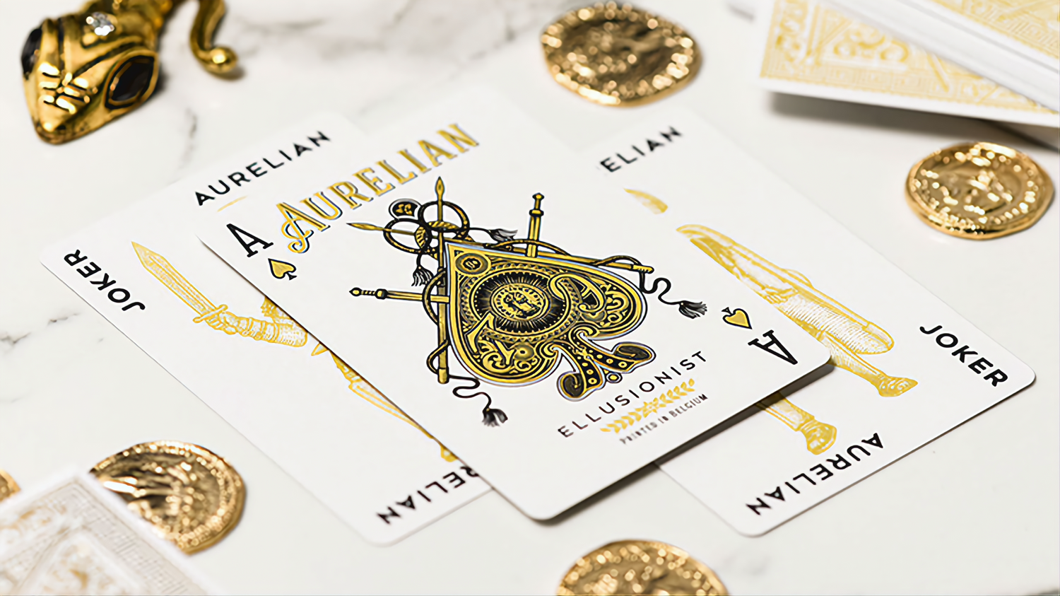 White Aurelians by Ellusionist : Playing Cards, Poker, Magic, Cardistry, Singapore