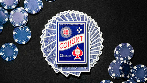 Blue Cohorts by Ellusionist : Marked Playing Cards , Poker , Magic , Cardistry , Singapore