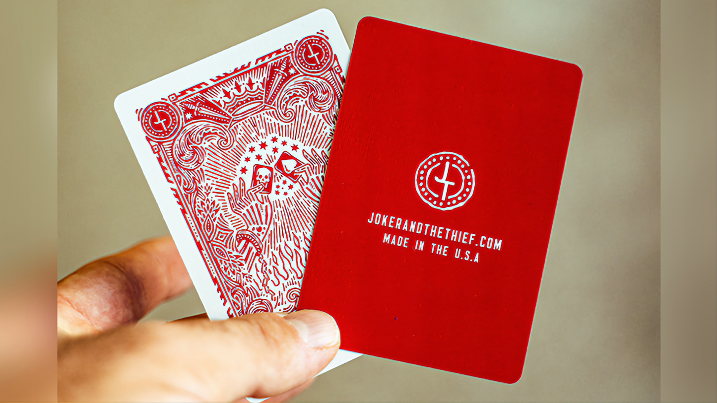 Blood Red Edition v3 by Joker and the Thief : Playing Cards ,Poker ,Magic ,Cardistry, Singapore