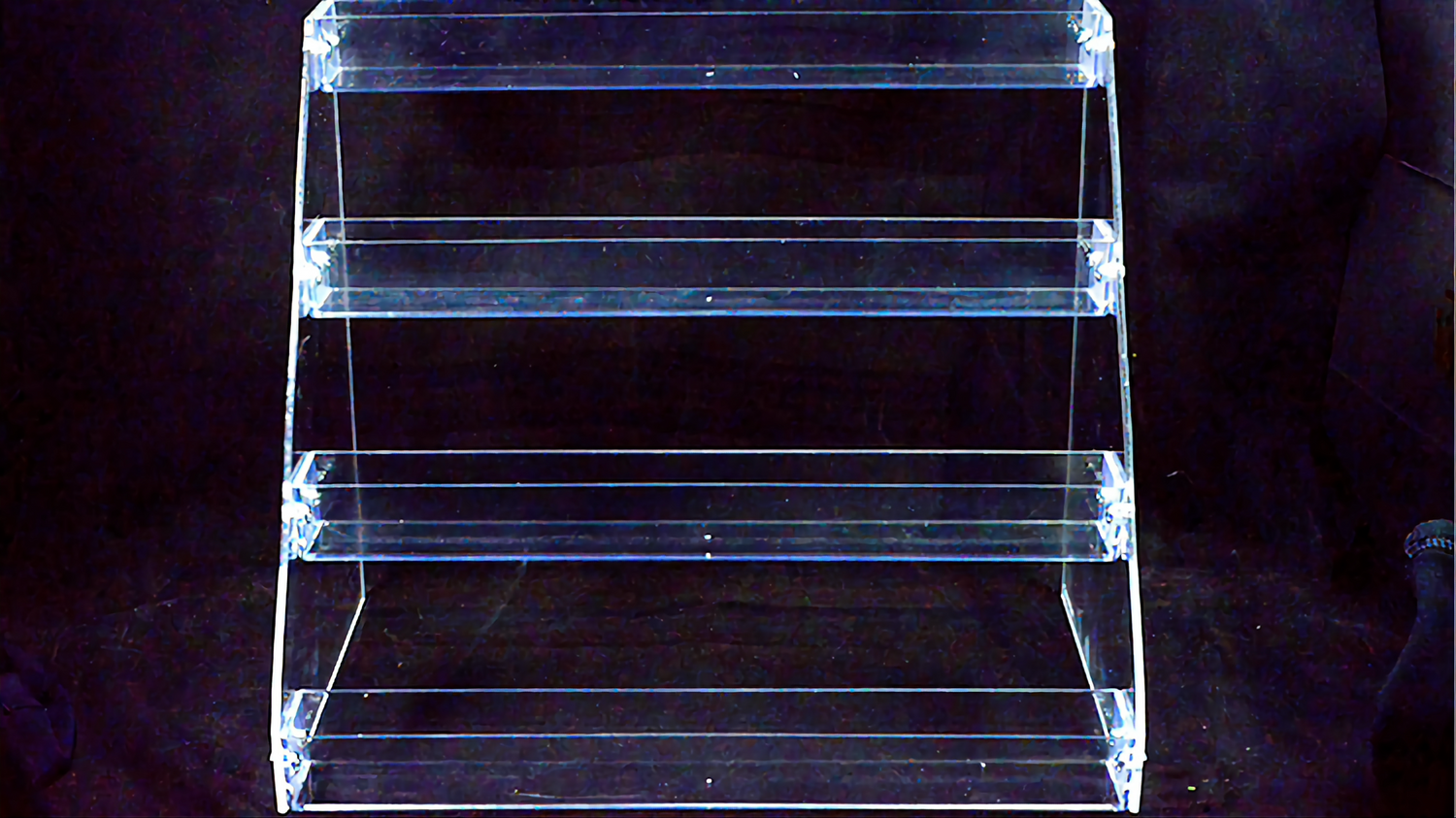 4 Tier Display Rack Carat XCR4 4 Tiered Display Rack (Holds 16 Decks) โ Black Dahlia