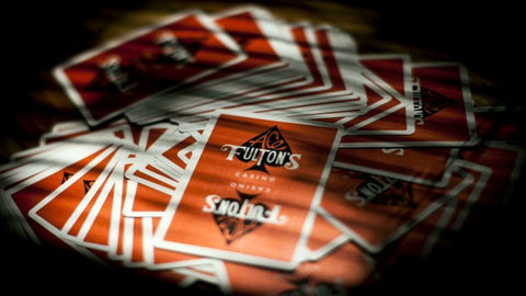 Ace Fulton's Casino, Vintage Back Orange by Dan & Dave : Playing Cards, Poker, Magic, Cardistry, Singapore