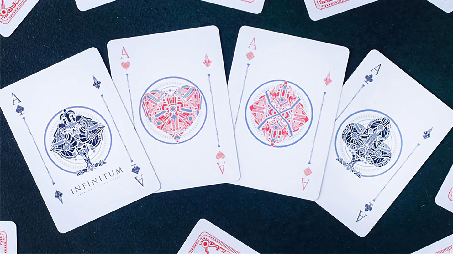 Infinitum (Ghost White) by Elephant Playing Cards Co. : Playing Cards, Poker, Magic, Cardistry, Singapore