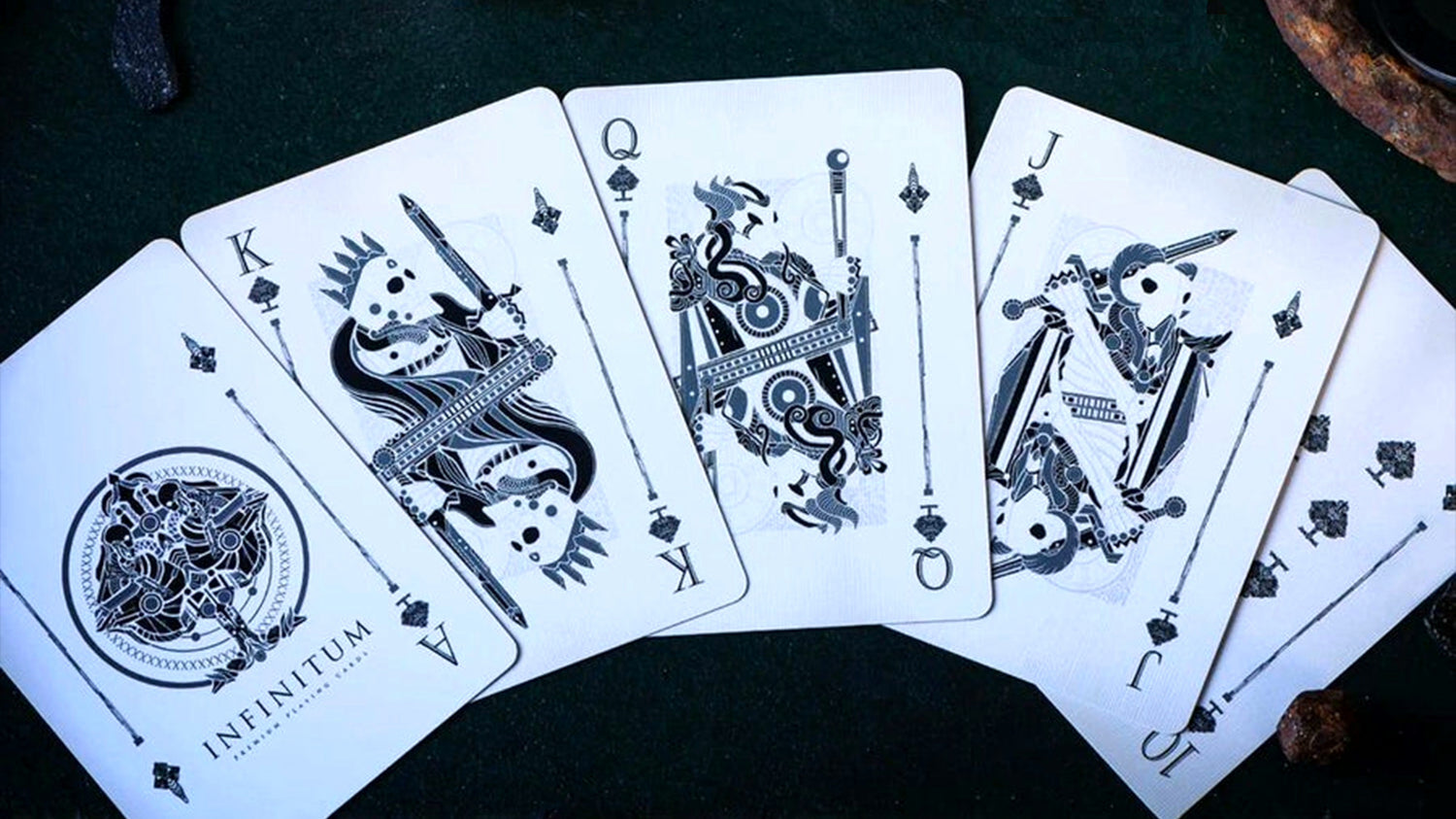 Infinitum (Ghost White) by Elephant Playing Cards Co. : Playing Cards, Poker, Magic, Cardistry, Singapore