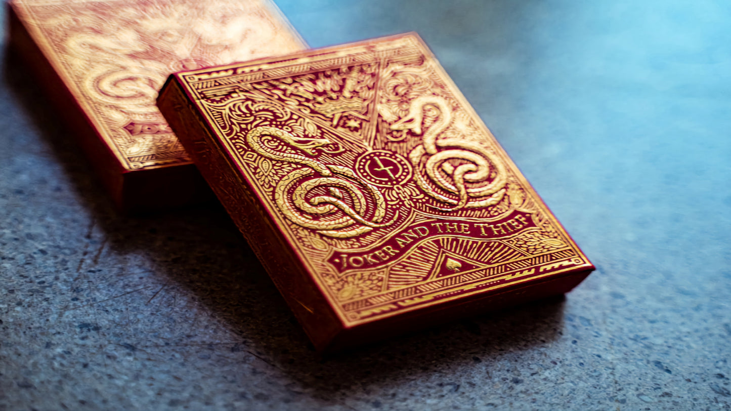 Blood Red Edition v3 by Joker and the Thief : Playing Cards ,Poker ,Magic ,Cardistry, Singapore